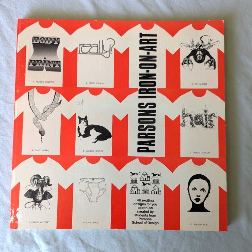 Vintage 1978 Parsons Iron-On Art Book